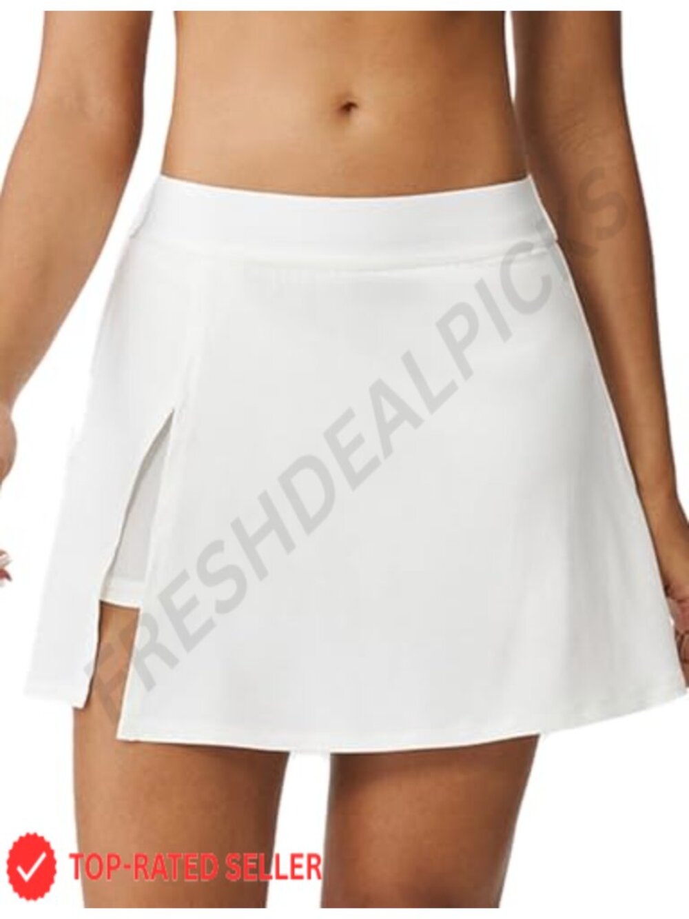 K-Swiss Women's Sweat Wicking Athletic Skort with Side Slit for Golf Pickleball